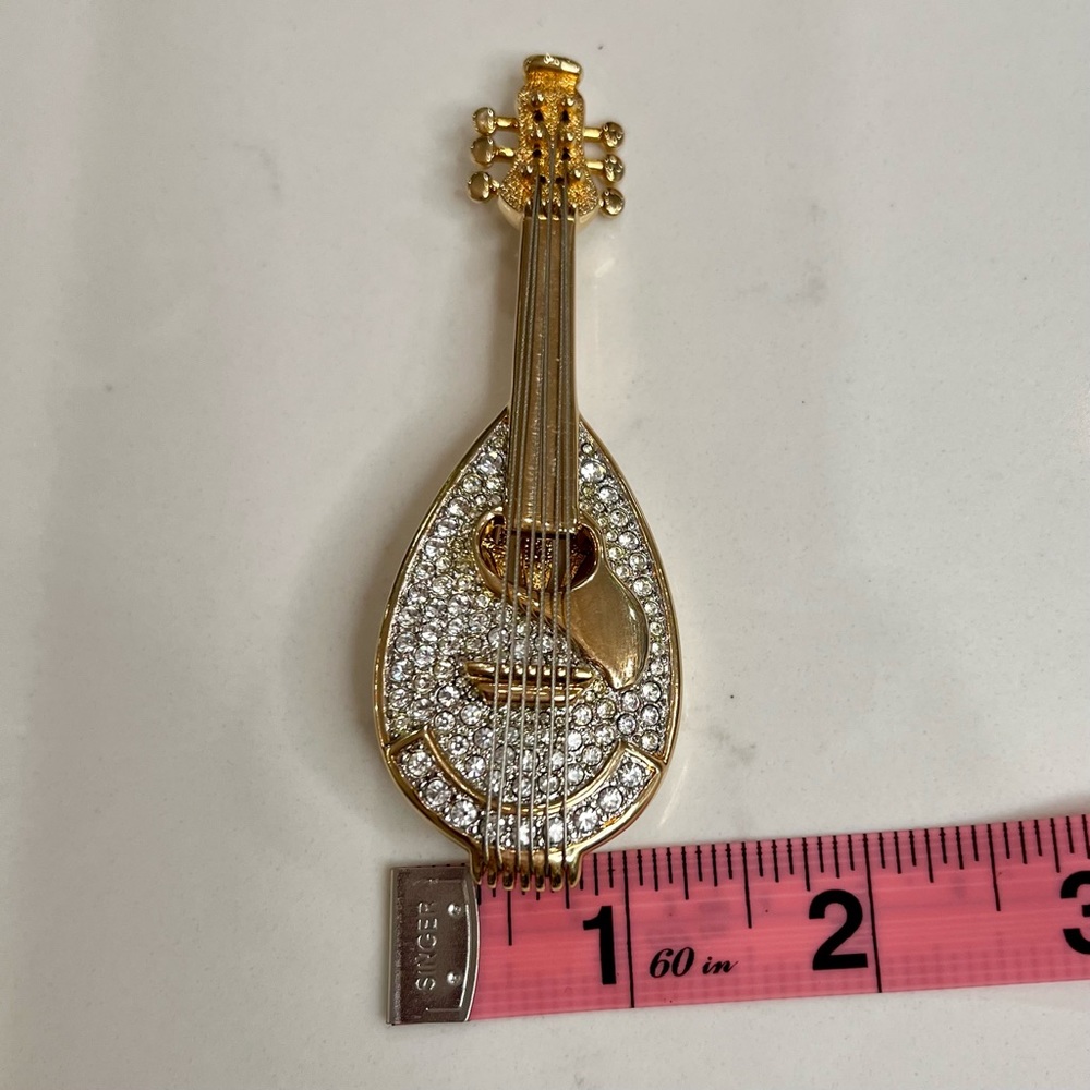 Swarovski RARE Vintage Limited Edition Retired Mandolin Brooch - Picture 12 of 12